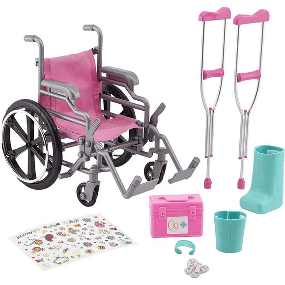 Journey Girls Wheelchair Playset for 18 Inch Dolls - Inclusive Toy with Wheelcha - Picture 2 of 3